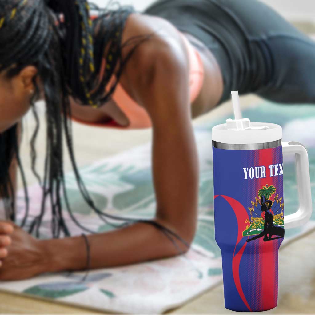 Afro-Haitians Pride Personalized Tumbler With Handle Neg Marron Haitian Heritage - African Pride