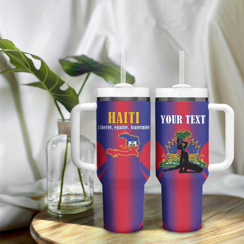 Afro-Haitians Pride Personalized Tumbler With Handle Neg Marron Haitian Heritage - African Pride