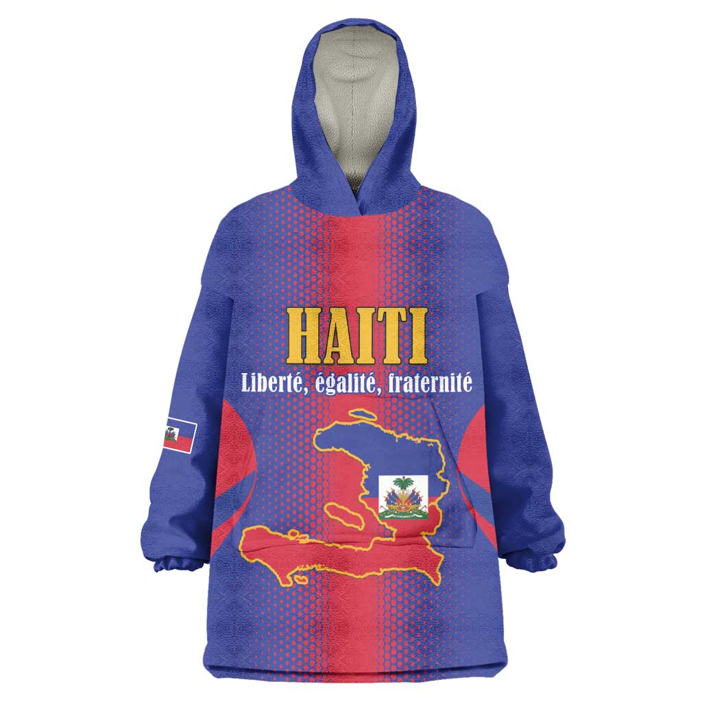 Afro-Haitians Pride Personalized Wearable Blanket Hoodie Neg Marron Haitian Heritage - African Pride