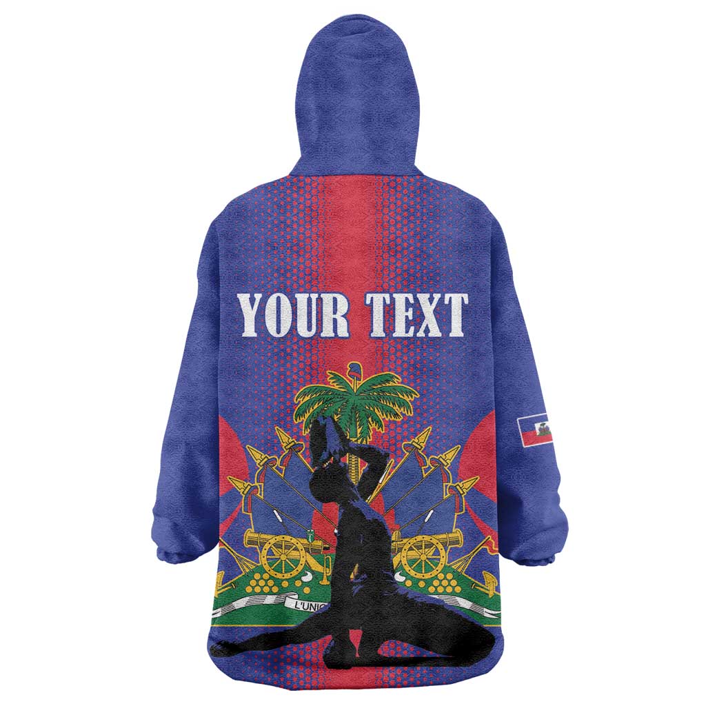 Afro-Haitians Pride Personalized Wearable Blanket Hoodie Neg Marron Haitian Heritage - African Pride