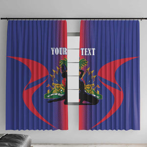 Afro-Haitians Pride Personalized Window Curtain Neg Marron Haitian Heritage - African Pride
