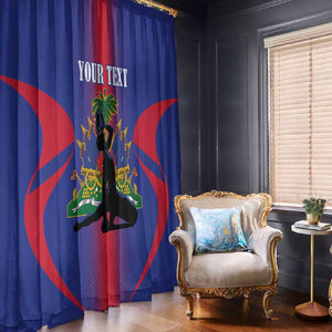 Afro-Haitians Pride Personalized Window Curtain Neg Marron Haitian Heritage - African Pride