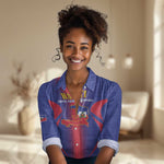 Afro-Haitians Pride Personalized Women Casual Shirt Neg Marron Haitian Heritage - African Pride