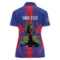 Afro-Haitians Pride Personalized Women Polo Shirt Neg Marron Haitian Heritage LT18