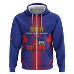 Afro-Haitians Pride Personalized Zip Hoodie Neg Marron Haitian Heritage - African Pride