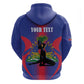 Afro-Haitians Pride Personalized Zip Hoodie Neg Marron Haitian Heritage - African Pride