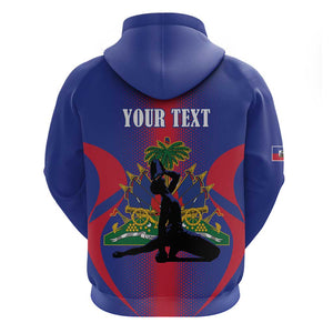 Afro-Haitians Pride Personalized Zip Hoodie Neg Marron Haitian Heritage - African Pride