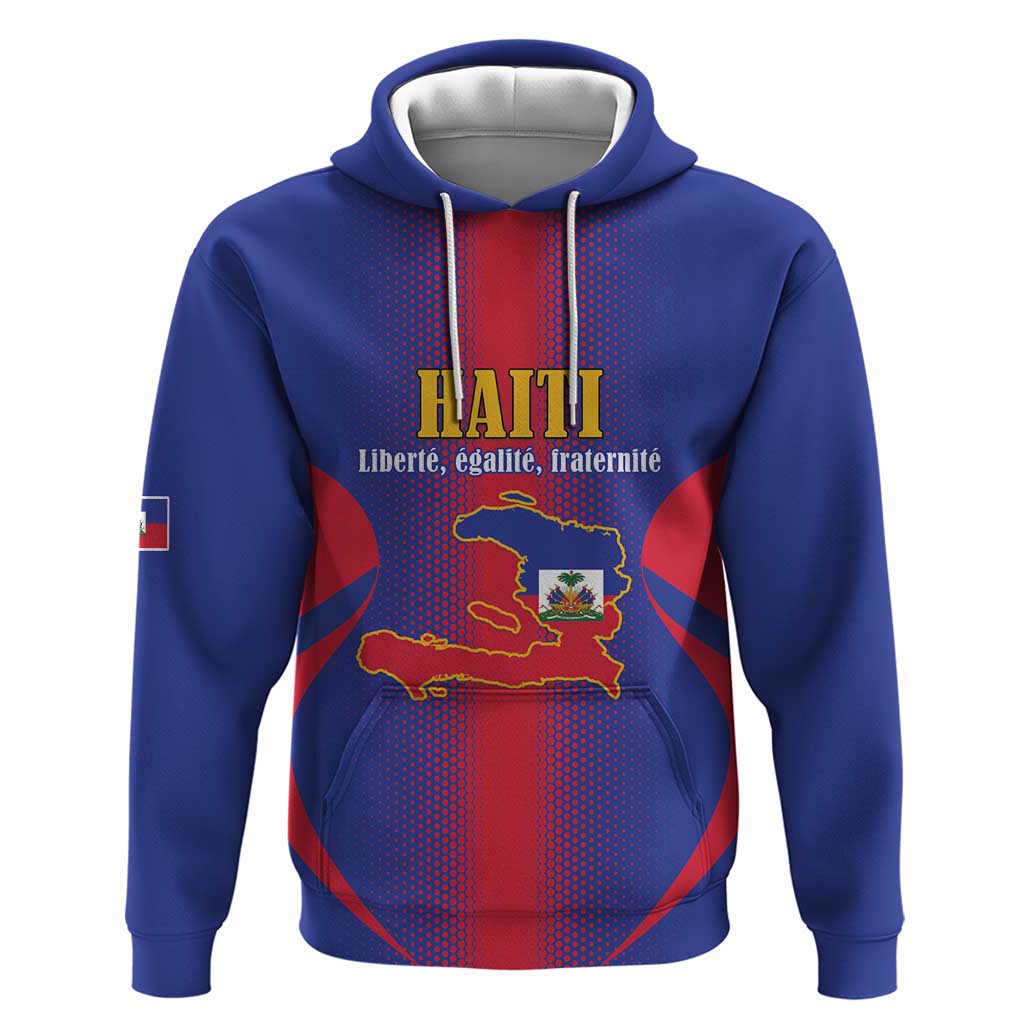 Afro-Haitians Pride Personalized Zip Hoodie Neg Marron Haitian Heritage - African Pride