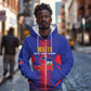 Afro-Haitians Pride Personalized Zip Hoodie Neg Marron Haitian Heritage - African Pride