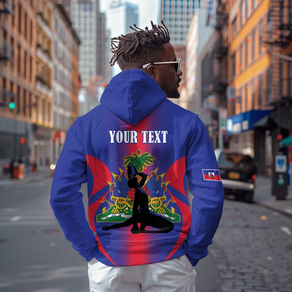 Afro-Haitians Pride Personalized Zip Hoodie Neg Marron Haitian Heritage - African Pride