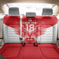Custom Tunisia Football Back Car Seat Cover Eagles of Carthage Spirit - African Pride
