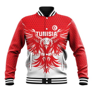 Custom Tunisia Football Baseball Jacket Eagles of Carthage Spirit - African Pride