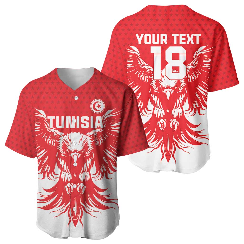 Custom Tunisia Football Baseball Jersey Eagles of Carthage Spirit - African Pride