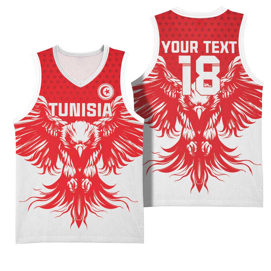 Custom Tunisia Football Basketball Jersey Eagles of Carthage Spirit - African Pride