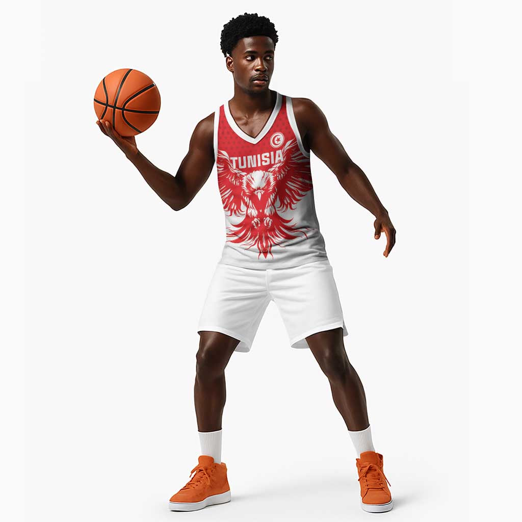 Custom Tunisia Football Basketball Jersey Eagles of Carthage Spirit - African Pride