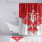 Custom Tunisia Football Bathroom Set Eagles of Carthage Spirit LT18