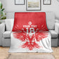 Custom Tunisia Football Blanket Eagles of Carthage Spirit - African Pride