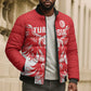 Custom Tunisia Football Bomber Puffer Jacket Eagles of Carthage Spirit - African Pride