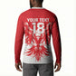 Custom Tunisia Football Button Sweatshirt Eagles of Carthage Spirit