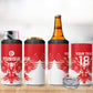 Custom Tunisia Football 4 in 1 Can Cooler Tumbler Eagles of Carthage Spirit - African Pride