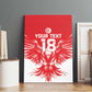 Custom Tunisia Football Canvas Wall Art Eagles of Carthage Spirit - African Pride