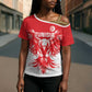 Custom Tunisia Football Cross Shoulder Shirt Eagles of Carthage Spirit - African Pride