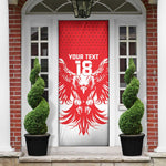 Custom Tunisia Football Door Cover Eagles of Carthage Spirit - African Pride