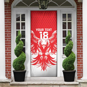 Custom Tunisia Football Door Cover Eagles of Carthage Spirit - African Pride