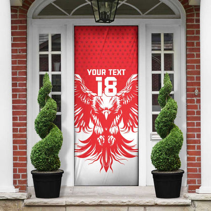 Custom Tunisia Football Door Cover Eagles of Carthage Spirit - African Pride