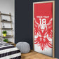 Custom Tunisia Football Door Cover Eagles of Carthage Spirit - African Pride