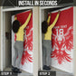 Custom Tunisia Football Door Cover Eagles of Carthage Spirit - African Pride