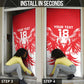 Custom Tunisia Football Door Cover Eagles of Carthage Spirit - African Pride