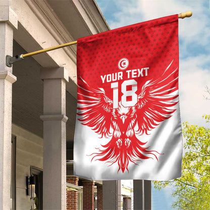 Custom Tunisia Football Garden Flag Eagles of Carthage Spirit - African Pride
