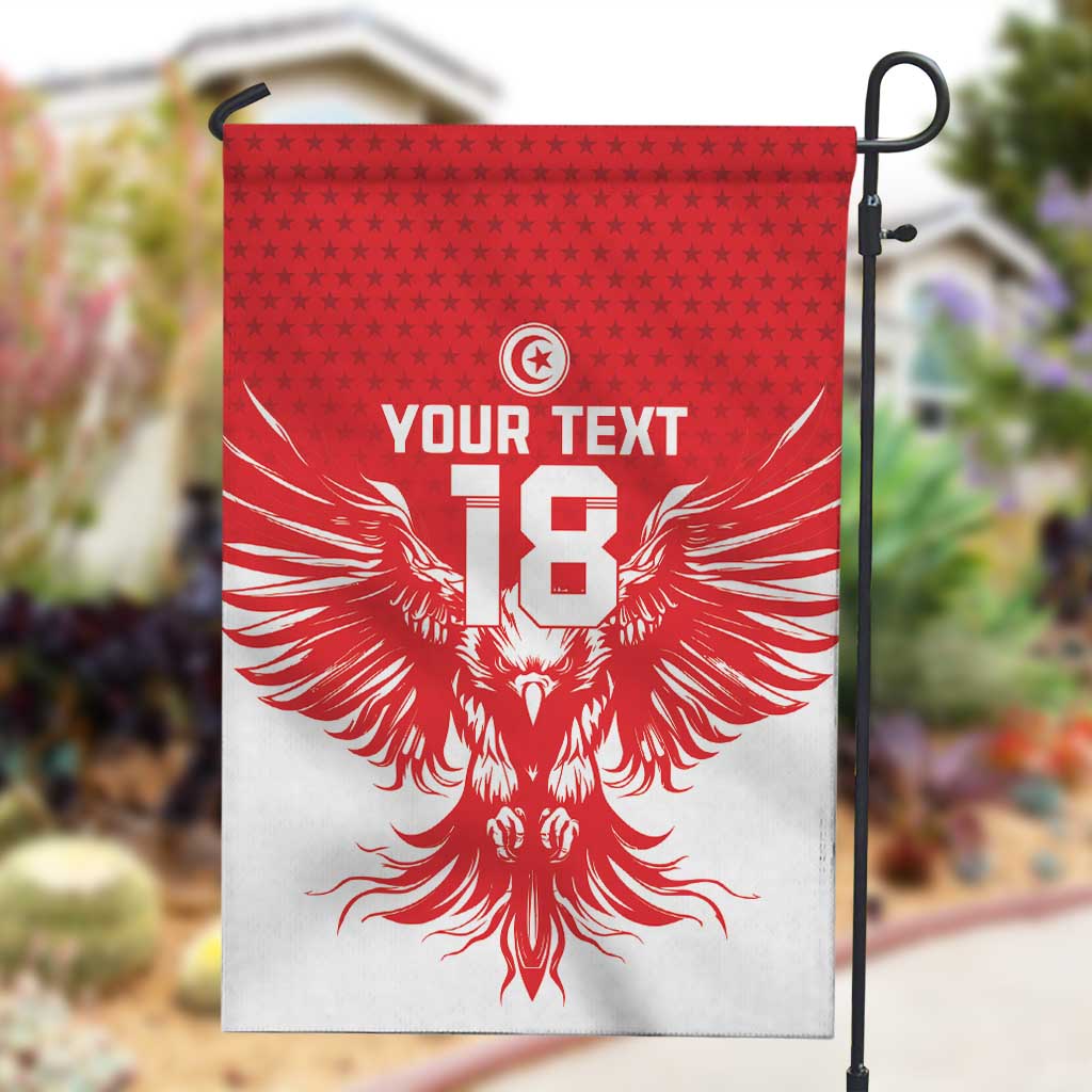 Custom Tunisia Football Garden Flag Eagles of Carthage Spirit - African Pride