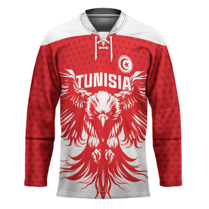 Custom Tunisia Football Hockey Jersey Eagles of Carthage Spirit - African Pride