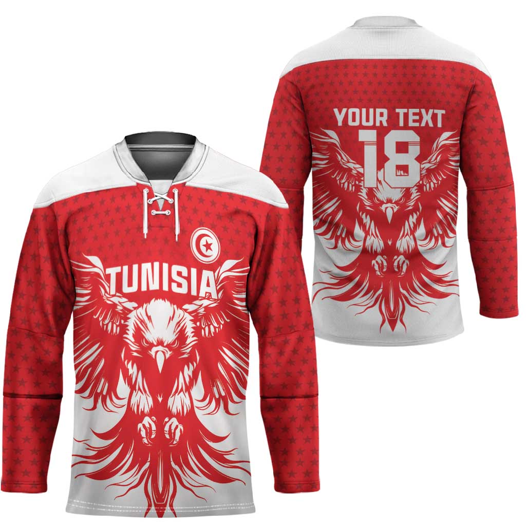 Custom Tunisia Football Hockey Jersey Eagles of Carthage Spirit - African Pride