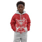 Custom Tunisia Football Kid Hoodie Eagles of Carthage Spirit - African Pride