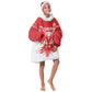 Custom Tunisia Football Kid Wearable Blanket Hoodie Eagles of Carthage Spirit - African Pride