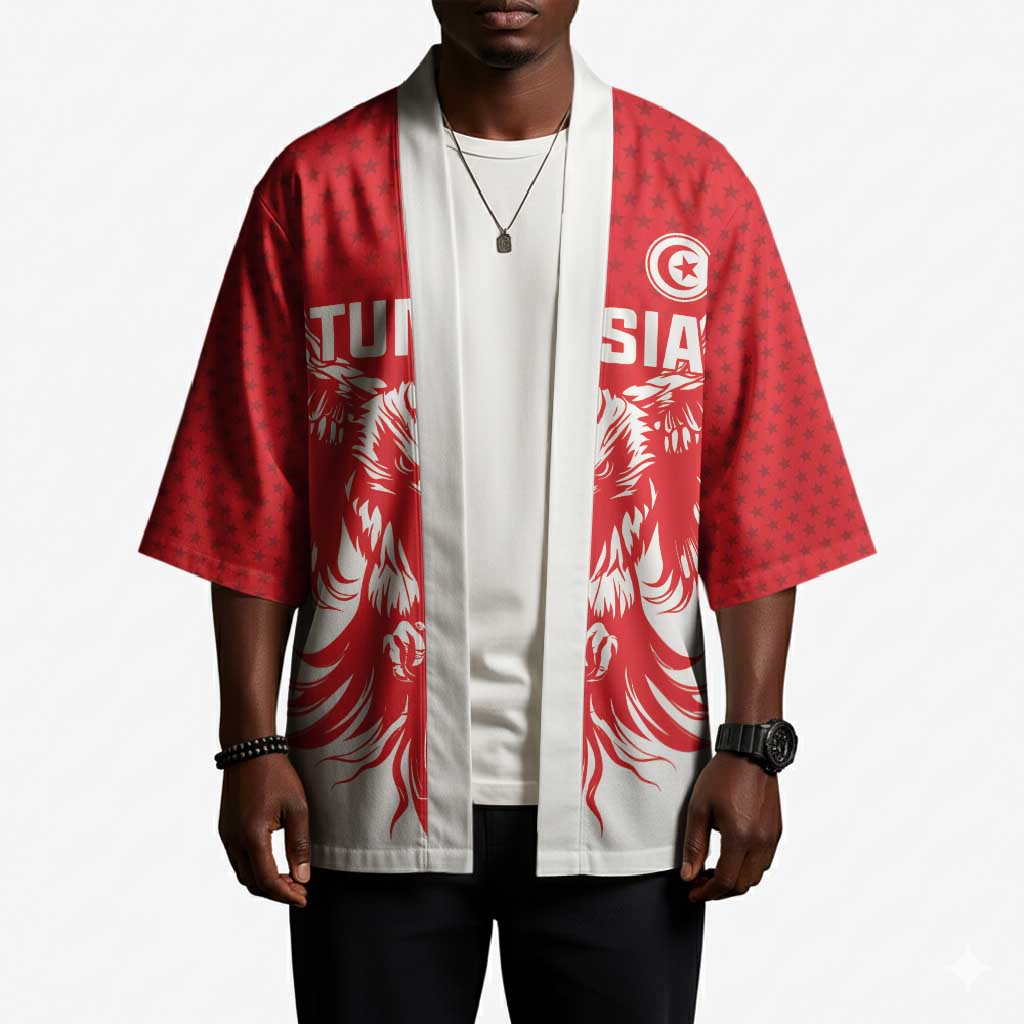Custom Tunisia Football Kimono Eagles of Carthage Spirit - African Pride