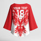 Custom Tunisia Football Kimono Sleeve Blouse Eagles of Carthage Spirit - African Pride