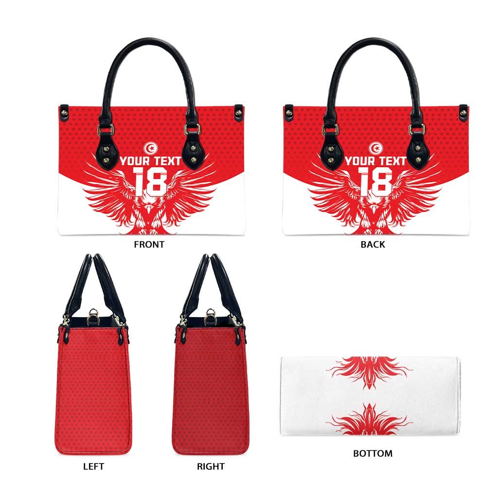 Custom Tunisia Football Leather Bag Eagles of Carthage Spirit - African Pride