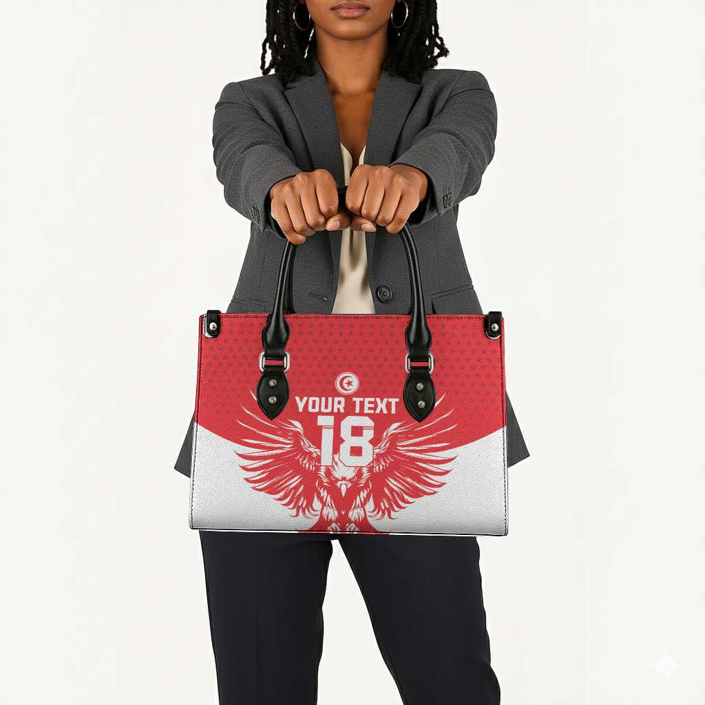 Custom Tunisia Football Leather Bag Eagles of Carthage Spirit - African Pride