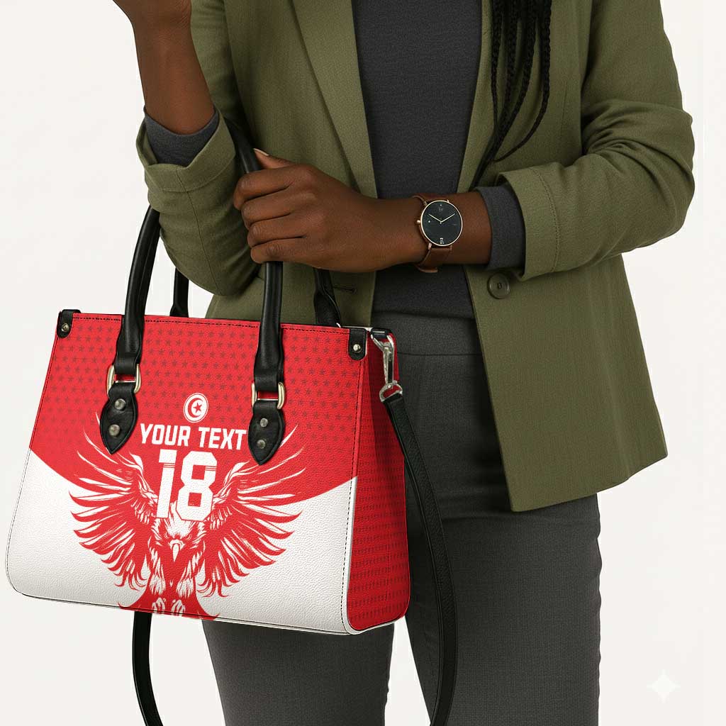 Custom Tunisia Football Leather Bag Eagles of Carthage Spirit - African Pride