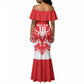 Custom Tunisia Football Mermaid Dress Eagles of Carthage Spirit - African Pride