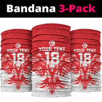 Custom Tunisia Football Neck Gaiter Eagles of Carthage Spirit - African Pride