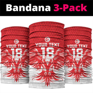 Custom Tunisia Football Neck Gaiter Eagles of Carthage Spirit - African Pride