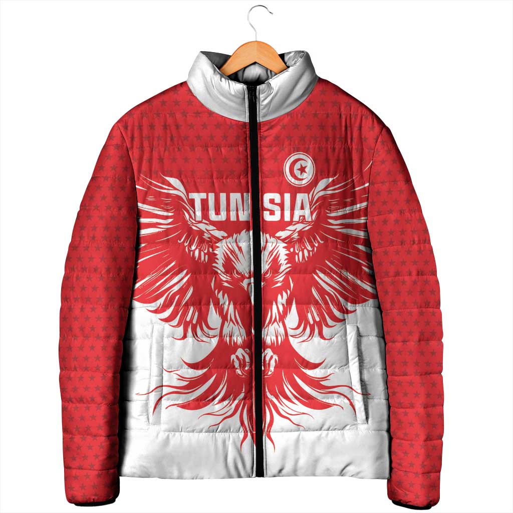 Custom Tunisia Football Padded Jacket Eagles of Carthage Spirit - African Pride