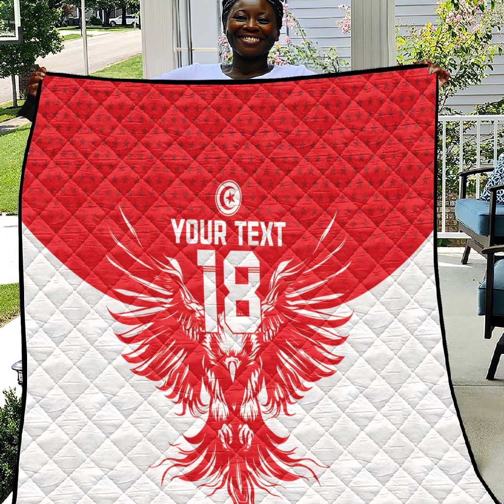 Custom Tunisia Football Quilt Eagles of Carthage Spirit - African Pride