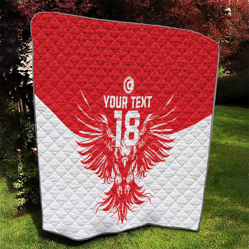 Custom Tunisia Football Quilt Eagles of Carthage Spirit - African Pride