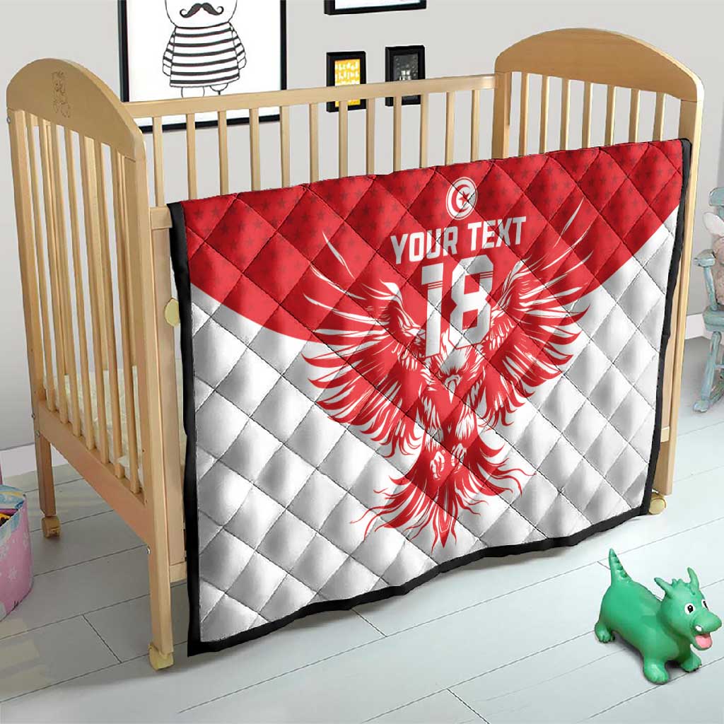 Custom Tunisia Football Quilt Eagles of Carthage Spirit - African Pride
